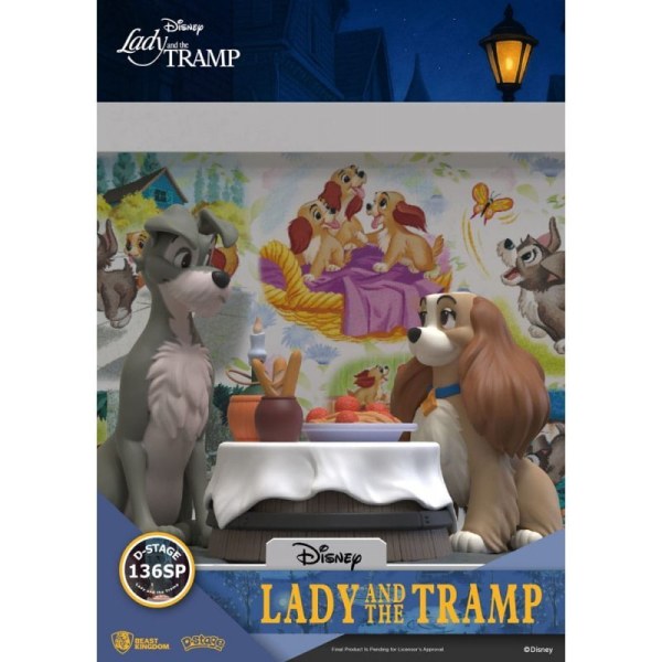 Estatuilla de PVC Disney D-Stage La Dama y el Vagabundo 12 cm