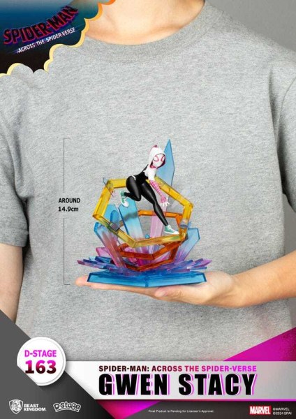Diorama de PVC Marvel D-Stage Hombre Araña: A través del Spider-Verse Gwen Stacy 15 cm