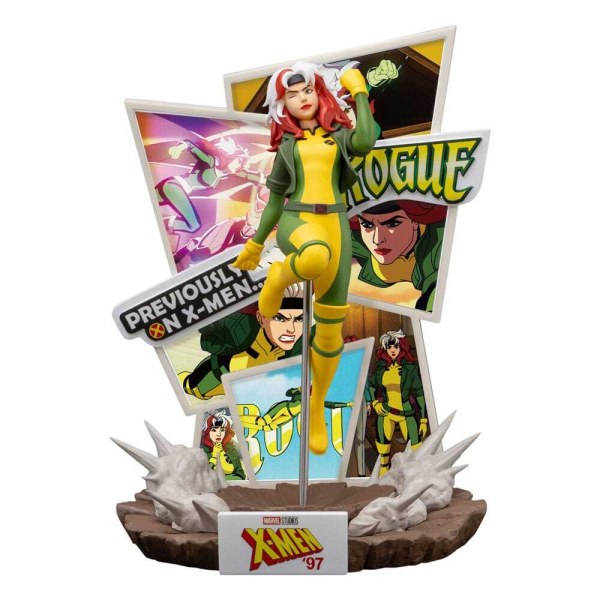 Diorama de PVC de X-Men '97 D-Stage Rogue (exclusivo de SDCC) 16 cm