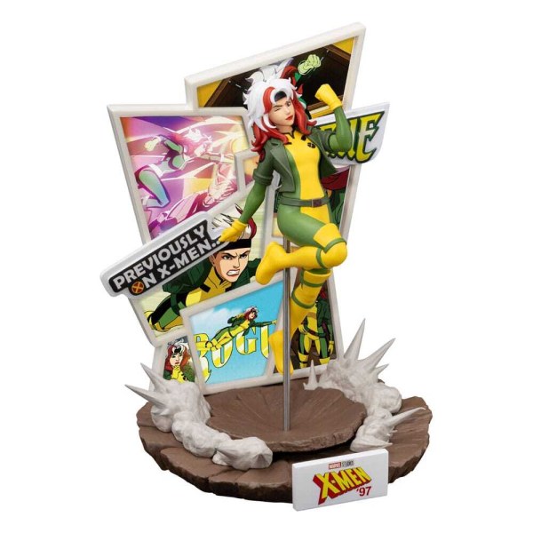 Diorama de PVC de X-Men '97 D-Stage Rogue (exclusivo de SDCC) 16 cm