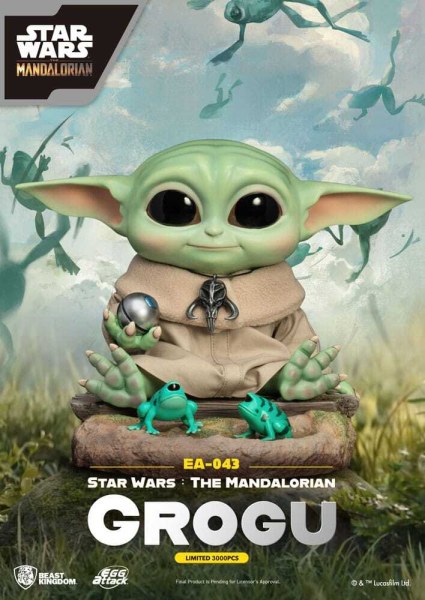Star Wars: The Mandalorian Egg Attack Grogu estatuilla 18 cm