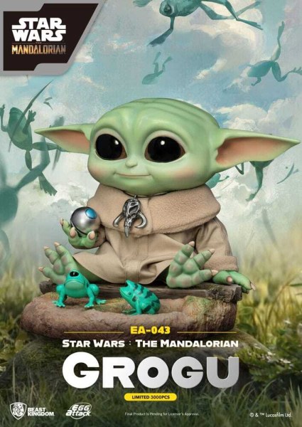 Star Wars: The Mandalorian Egg Attack Grogu estatuilla 18 cm