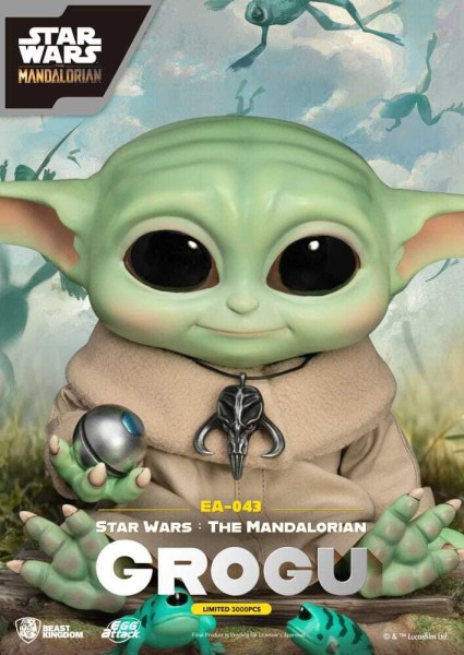 Star Wars: The Mandalorian Egg Attack Grogu estatuilla 18 cm