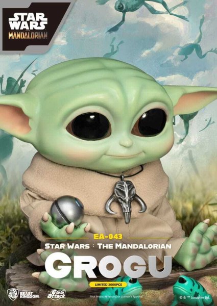 Star Wars: The Mandalorian Egg Attack Grogu estatuilla 18 cm