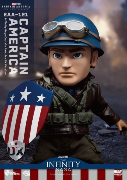 Capitán América: El Primer Vengador Figura de acción Egg Attack Capitán América Versión DX 17 cm