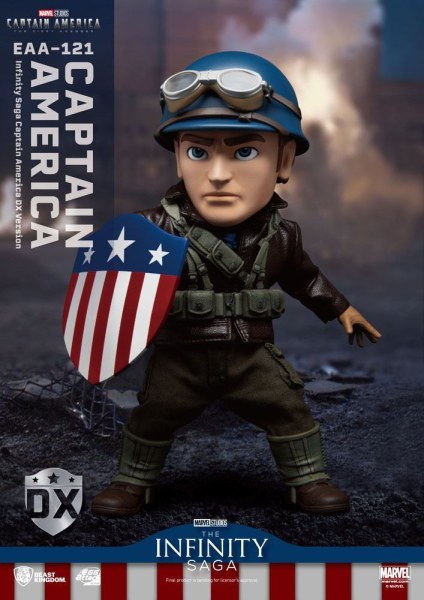 Capitán América: El Primer Vengador Figura de acción Egg Attack Capitán América Versión DX 17 cm