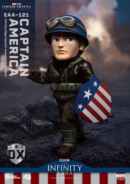 Capitán América: El Primer Vengador Figura de acción Egg Attack Capitán América Versión DX 17 cm