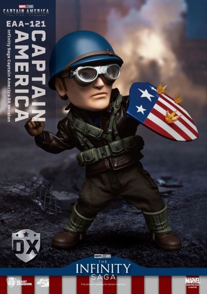 Capitán América: El Primer Vengador Figura de acción Egg Attack Capitán América Versión DX 17 cm
