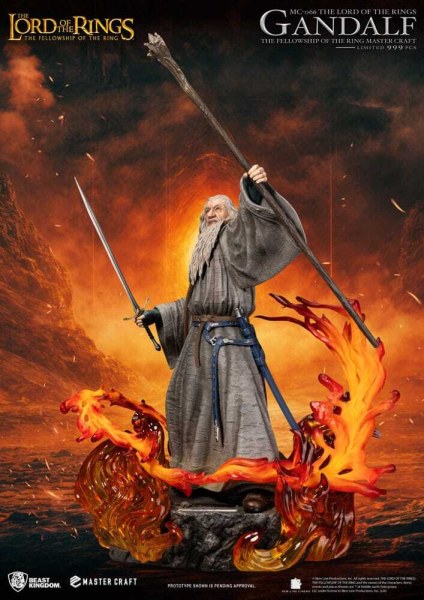 Estatua de Gandalf de El Señor de los Anillos, Master Craft, 58 cm