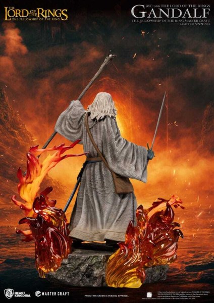 Estatua de Gandalf de El Señor de los Anillos, Master Craft, 58 cm
