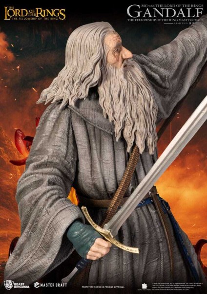 Estatua de Gandalf de El Señor de los Anillos, Master Craft, 58 cm