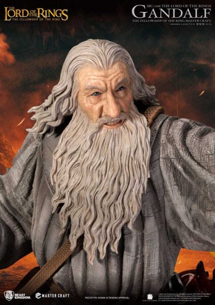 Estatua de Gandalf de El Señor de los Anillos, Master Craft, 58 cm