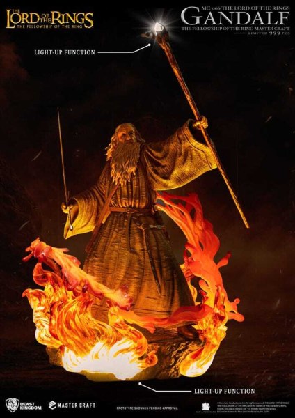 Estatua de Gandalf de El Señor de los Anillos, Master Craft, 58 cm