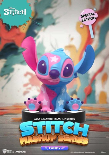 Surtido de figuras de Lilo & Stitch Mini Egg Attack en caja ciega Stitch Mashup Series de 10 cm