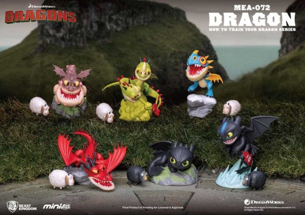 Surtido de figuras Cómo entrenar a tu dragón Serie Mini Egg Attack Blind Box 10 cm