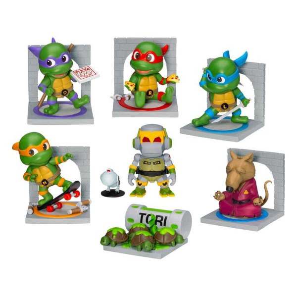 Surtido de figuras de las Tortugas Ninja Mini Egg Attack Blind Box Series 12 cm