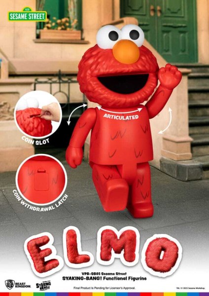 Hucha Vinilo Plaza Sésamo Siaking Bang Elmo 47 cm