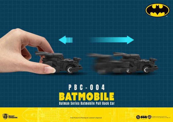 Paquete de 6 coches de fricción de la serie Batman Pull Back Car, caja sorpresa