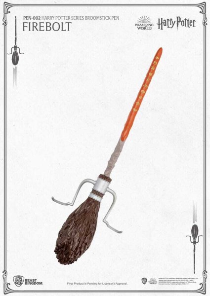 Bolígrafo de escoba voladora Saeta de Fuego de Harry Potter de 29 cm