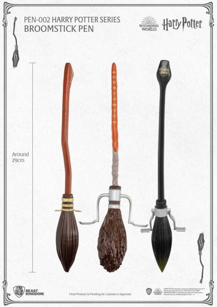 Bolígrafo de escoba voladora Saeta de Fuego de Harry Potter de 29 cm