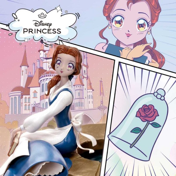Estatuilla Disney Anime Princesa Escala Bella 15 cm