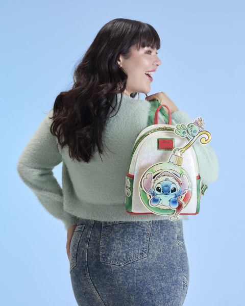 MINI MOCHILA LILO Y STITCH HOLIDAY - DISNEY LOUNGEFLY