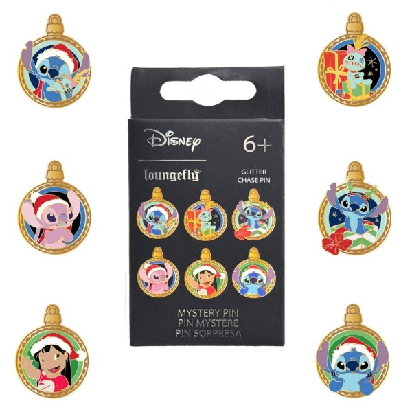 PIN CAJA MISTERIO ADORNOS HOLIDAY DE LILO Y STITCH - DISNEY LOUNGEFLY