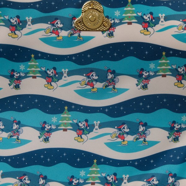 BOLSO BANDOLERA MICKEY Y MINNIE HOLIDAY - DISNEY LOUNGEFLY
