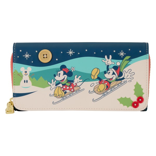 CARTERA CON SOLAPA DE MICKEY Y MINNIE - DISNEY LOUNGEFLY