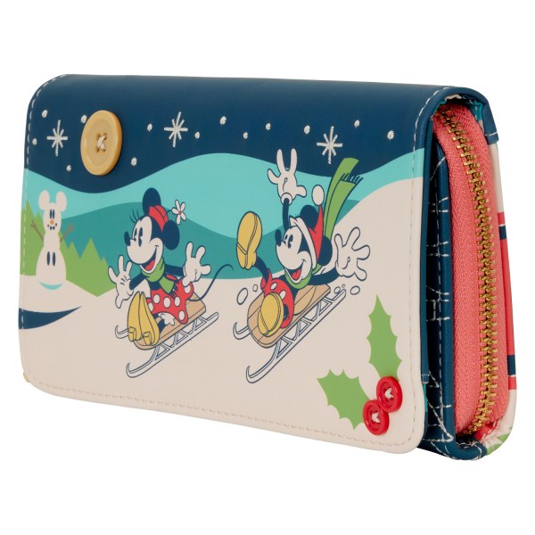 CARTERA CON SOLAPA DE MICKEY Y MINNIE - DISNEY LOUNGEFLY