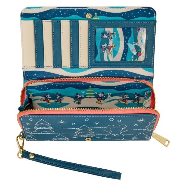 CARTERA CON SOLAPA DE MICKEY Y MINNIE - DISNEY LOUNGEFLY