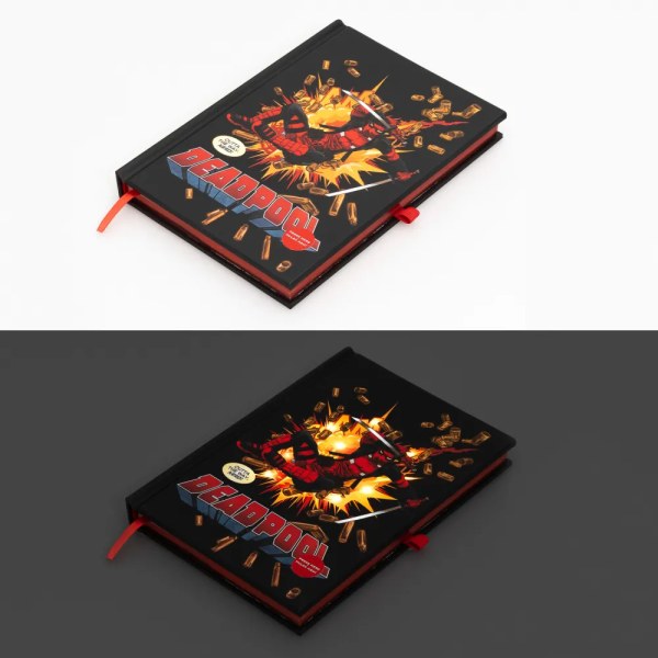 CUADERNO PREMIUM A5 CON LUZ - MARVEL DEADPOOL