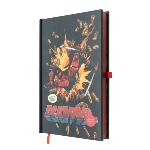 CUADERNO PREMIUM A5 CON LUZ - MARVEL DEADPOOL