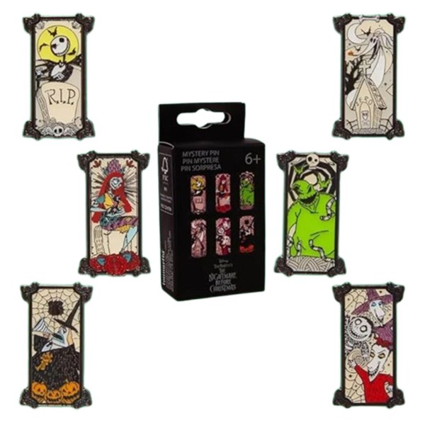 PIN DE CAJA MISTERIO ESTILO RETRATO - DISNEY LOUNGEFLY PESADILLA ANTES DE NAVIDAD