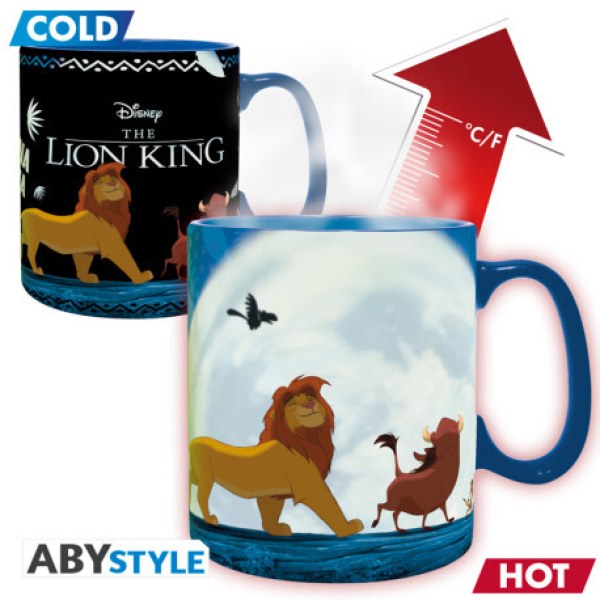 Taza con cambio de color por calor El Rey León - Disney