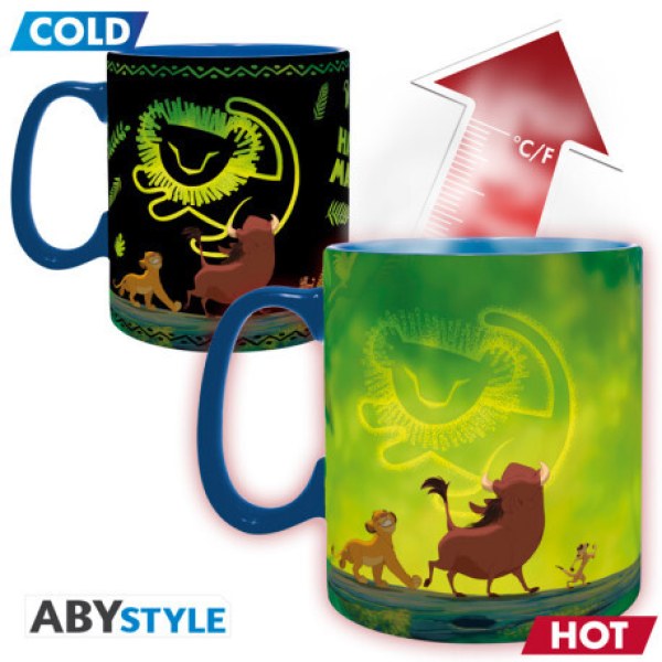 Taza con cambio de color por calor El Rey León - Disney