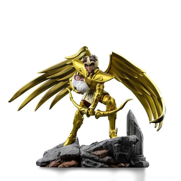 Estatua de los Caballeros del Zodiaco 10 1 Escala Estatua de Sagitario Aiolos 21 cm