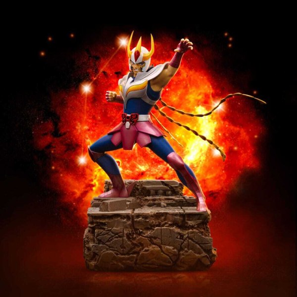 Estatua de los Caballeros del Zodiaco a escala 1 de Phoenix Ikki , 23 cm