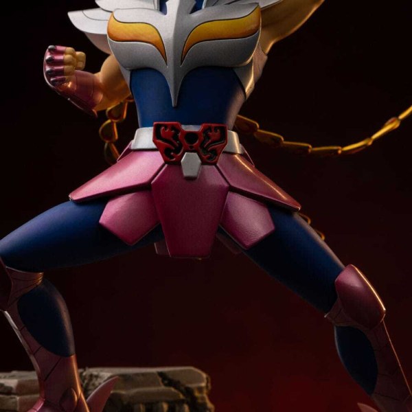 Estatua de los Caballeros del Zodiaco a escala 1 de Phoenix Ikki , 23 cm