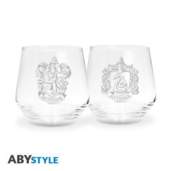 Juego de 2 vasos de Gryffindor y Slytherin - Harry Potter