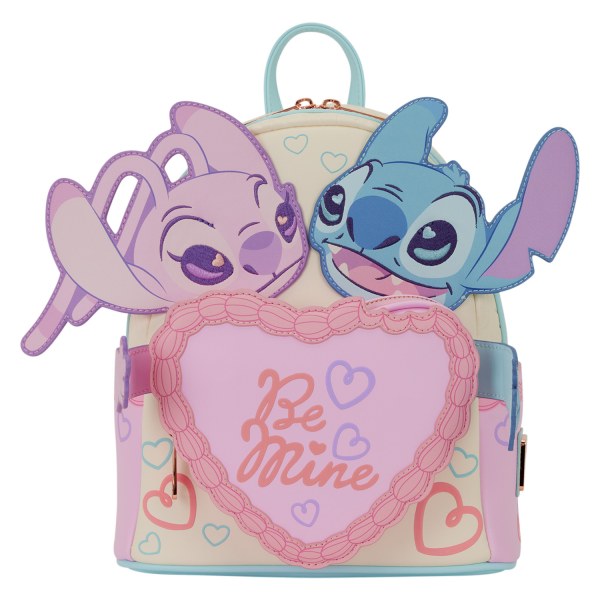 MINI MOCHILA STITCH & ANGEL BE MINE - DISNEY LOUNGEFLY