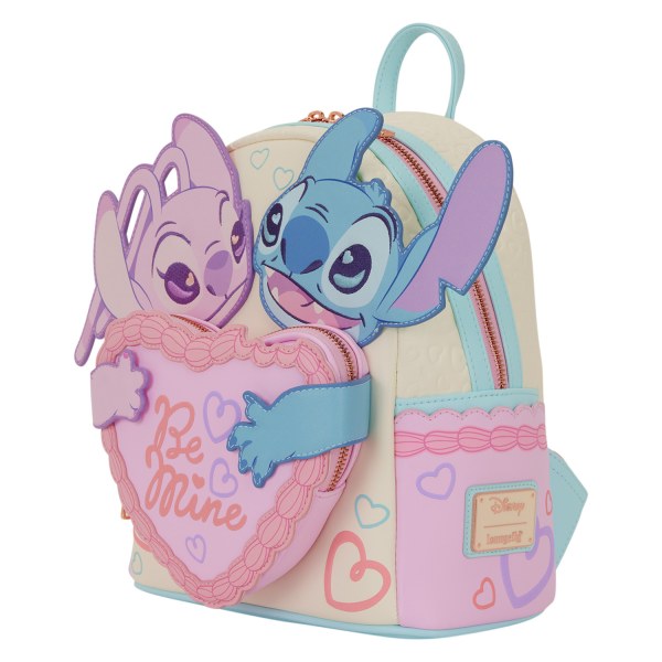 MINI MOCHILA STITCH & ANGEL BE MINE - DISNEY LOUNGEFLY