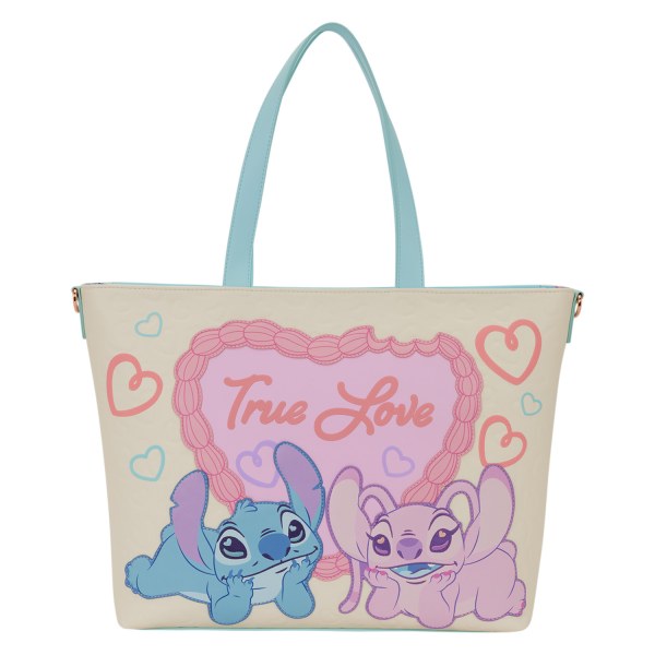 BOLSA TOTE STITCH & ANGEL TRUE LOVE - DISNEY LOUNGEFLY
