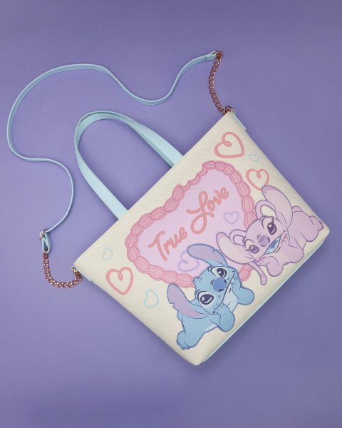 BOLSA TOTE STITCH & ANGEL TRUE LOVE - DISNEY LOUNGEFLY
