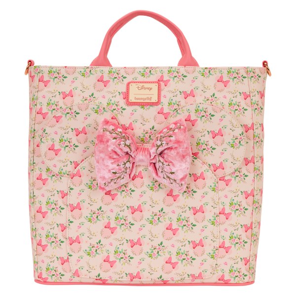 MOCHILAS CONVERTIBLE Y BOLSA TOTE FLORAL DE MINNIE MOUSE - DISNEY LOUNGEFLY