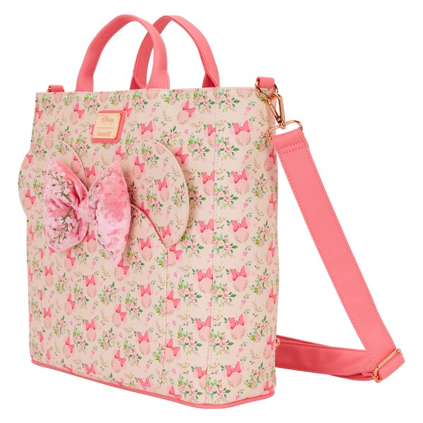 MOCHILAS CONVERTIBLE Y BOLSA TOTE FLORAL DE MINNIE MOUSE - DISNEY LOUNGEFLY