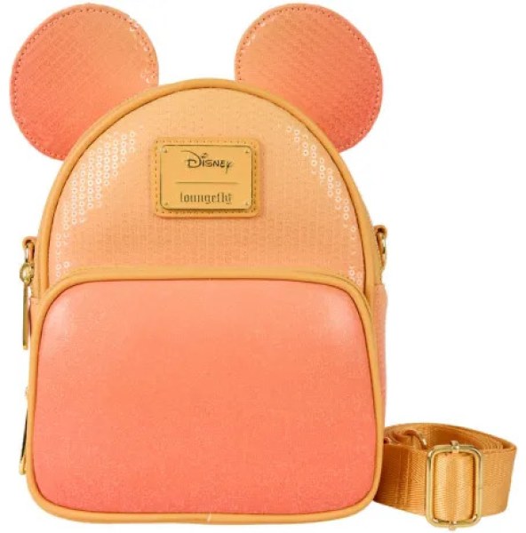 Mini Mochila convertible y Bolso Bandolera con lentejuelas Mickey Mouse - DISNEY LOUNGEFLY