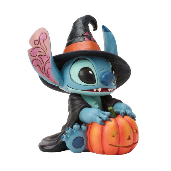 STITCH COMO LA BRUJA CON JACK-O-LANTERN - DISNEY TRADITIONS