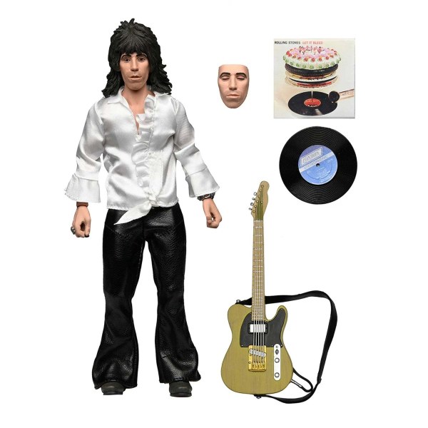 THE ROLLING STONES - FIGURA DE ACCIÓN DE 8” VESTIDA - FIGURA DE KEITH RICHARDS (1975)