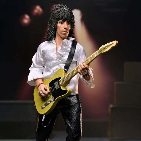 THE ROLLING STONES - FIGURA DE ACCIÓN DE 8” VESTIDA - FIGURA DE KEITH RICHARDS (1975)